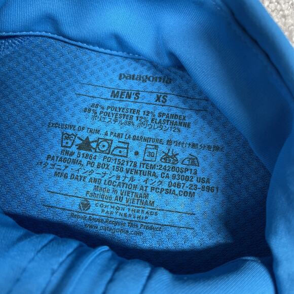 Patagonia 1/2 Zip Pullover Mens Extra Small All Weather Top Mesh Performance - Picture 4 of 14